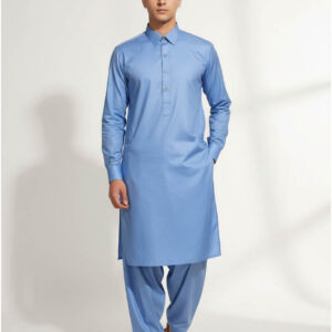 Sky Blue Shalwar Kameez – Soft Fabric Clothing – Realm Stitchers