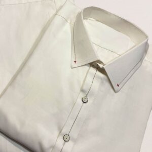 Ivory Off-White Cotton Kameez Shalwar Premium Stitching Contrast Buttons